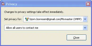 pidgin privacy